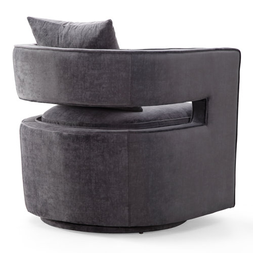 Jolia Upholstered Swivel Barrel Chair & Reviews Joss & Main